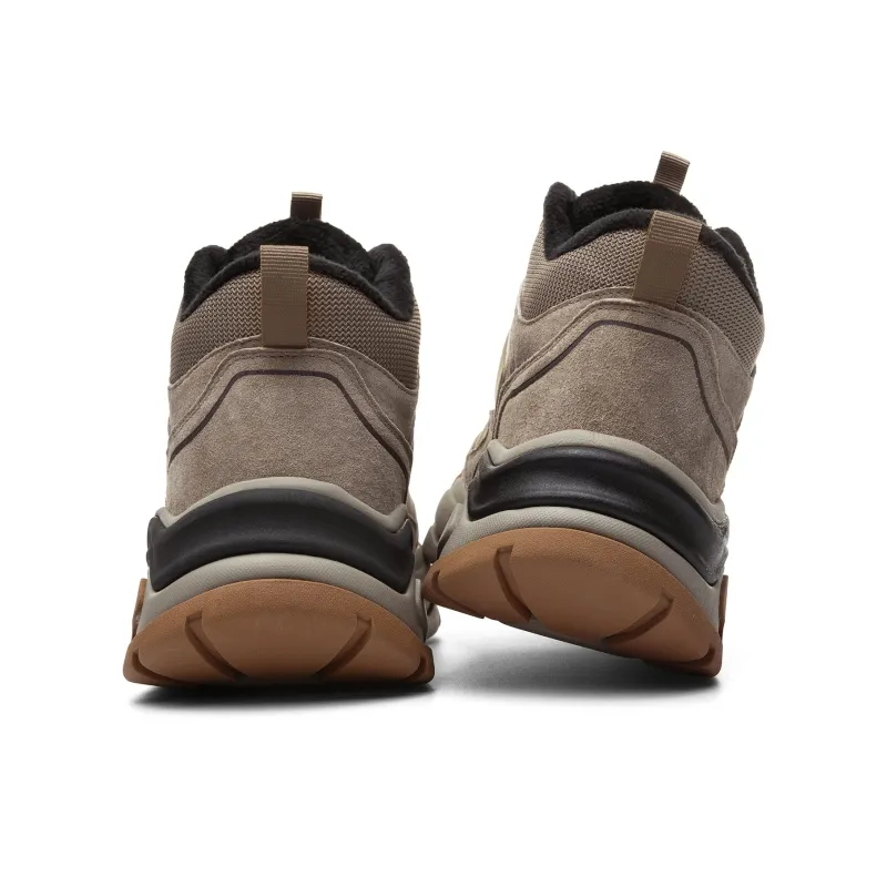 JEEP SPIRIT Anti Slip And Wear Resistant Warm Mid Top Casual Shoes Men's Natural Deer-3