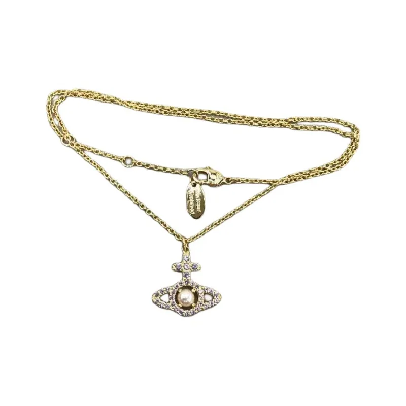 Vivienne Westwood Alloy Necklaces Women's Gold-1