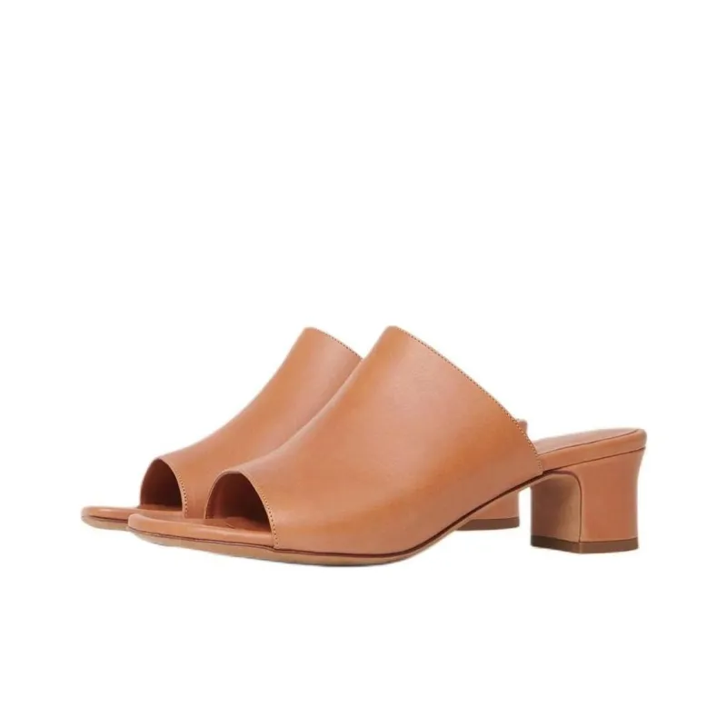 MANSUR GAVRIEL Slip-Resistant Slide Slippers 4.5cm Women's Brown-2