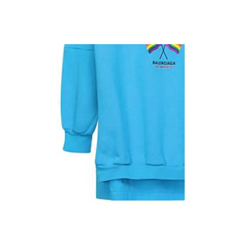 Balenciaga Sweatshirts Men Blue-1