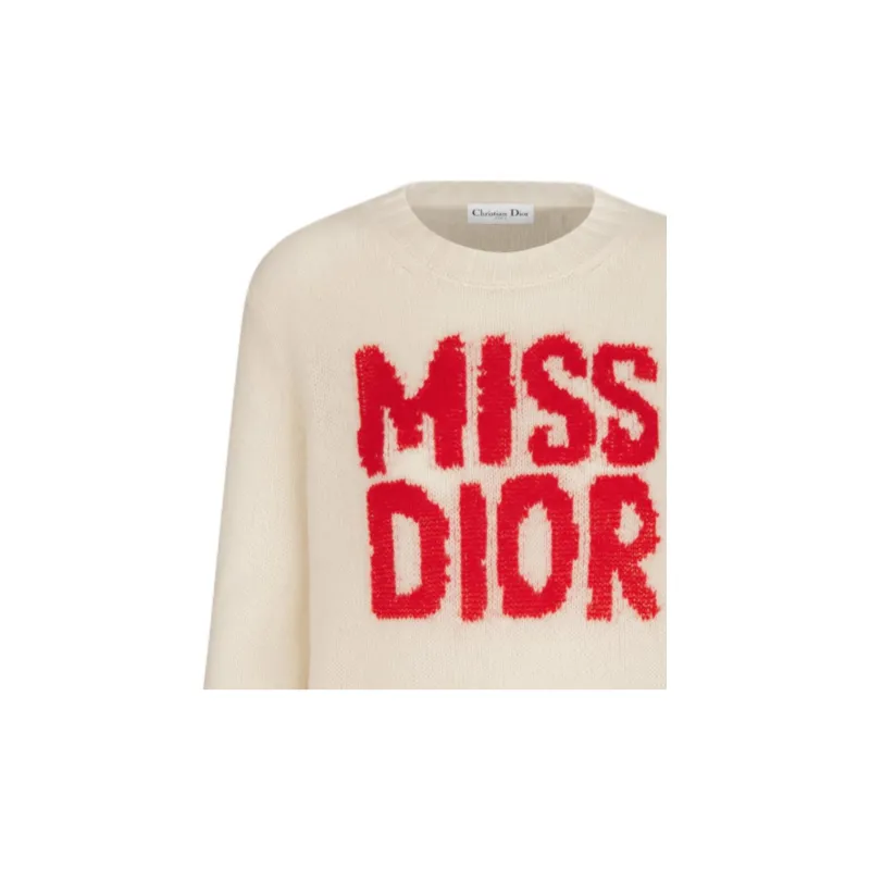 DIOR Miss Dior Cashmere Sweater Women's Light Brown-2