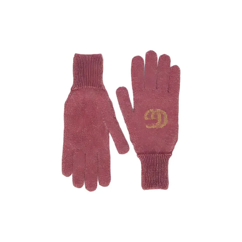 GUCCI Cashmere Knit Gloves Unisex Pink-0