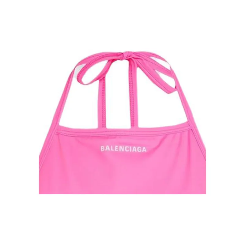 Balenciaga Strappy One Piece Swimsuit 'Fuchsia'-2