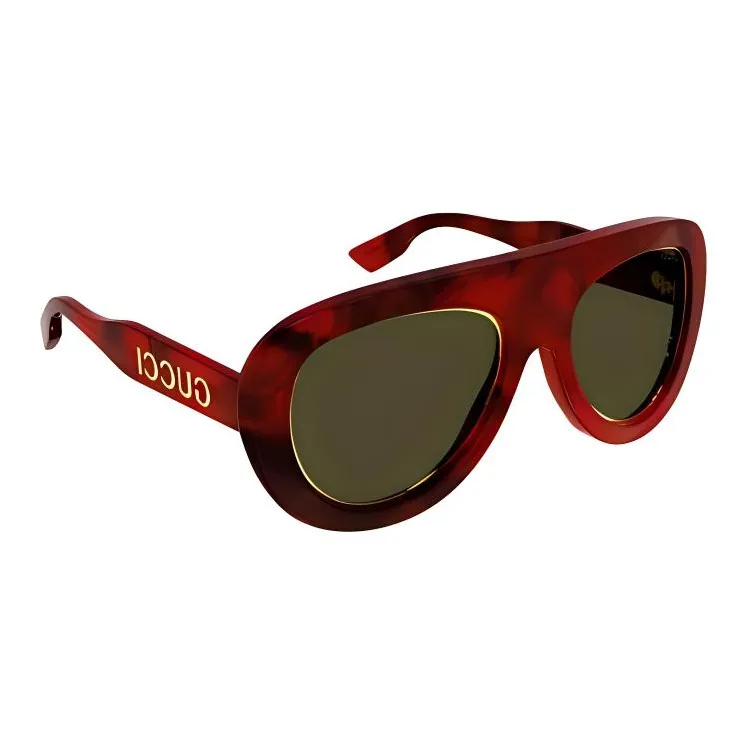 GUCCI Aviator Sunglasses Women's Tortoiseshell-1