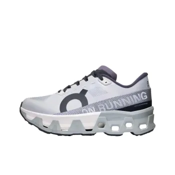 On Cloudmonster Hyper Anti Slip Wear Resistant Low Top Casual Running Shoes Women's Gray White