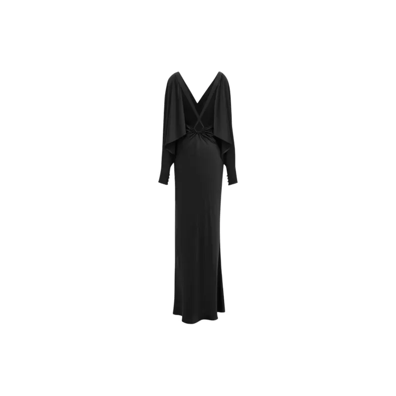 SAINT LAURENT Silk Satin Maxi Dress-1