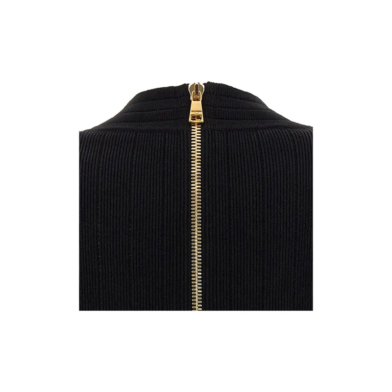 BALMAIN Button embellished Knitted Minidress-5