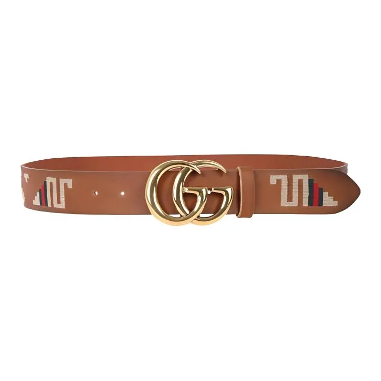 GUCCI Double G Belt L'Aveugle Par Amour 1.5'W-1