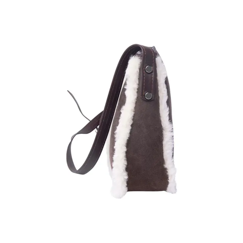 UGG Shearling Crossbody Bag Shoulder Bag Regular Women's Chocolate-3