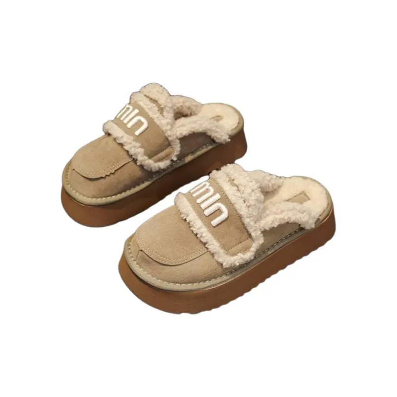 Yamada Hyakuju Home Slippers Khaki Brown-3