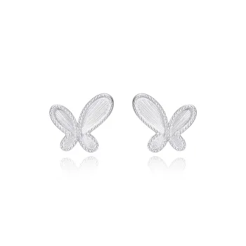 Strange Foot Silver 990 Stud Earrings Women's