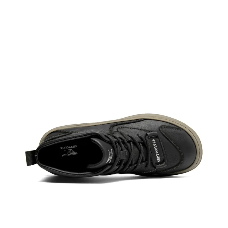 SEPTWOLVES Anti Slip And Wear Resistant Lightweight High Top Skateboard Shoes Men's-5