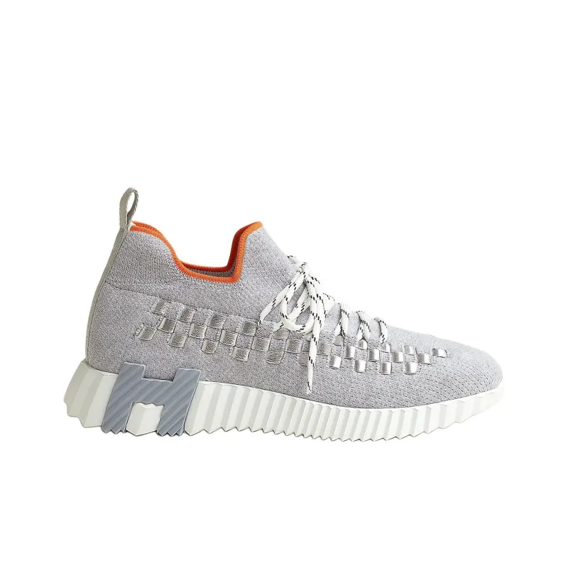 HERMES Fle Low-Top Casual Shoes Men's Gray-1