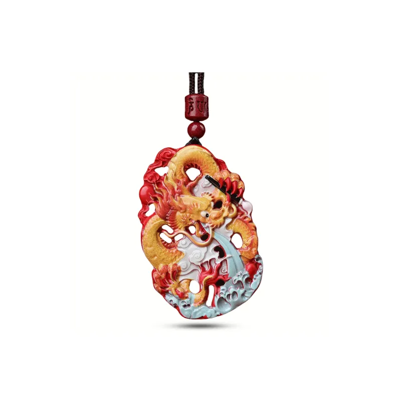 Sima Is Ethereal Reconstructed Cinnabar Pendants Unisex-0