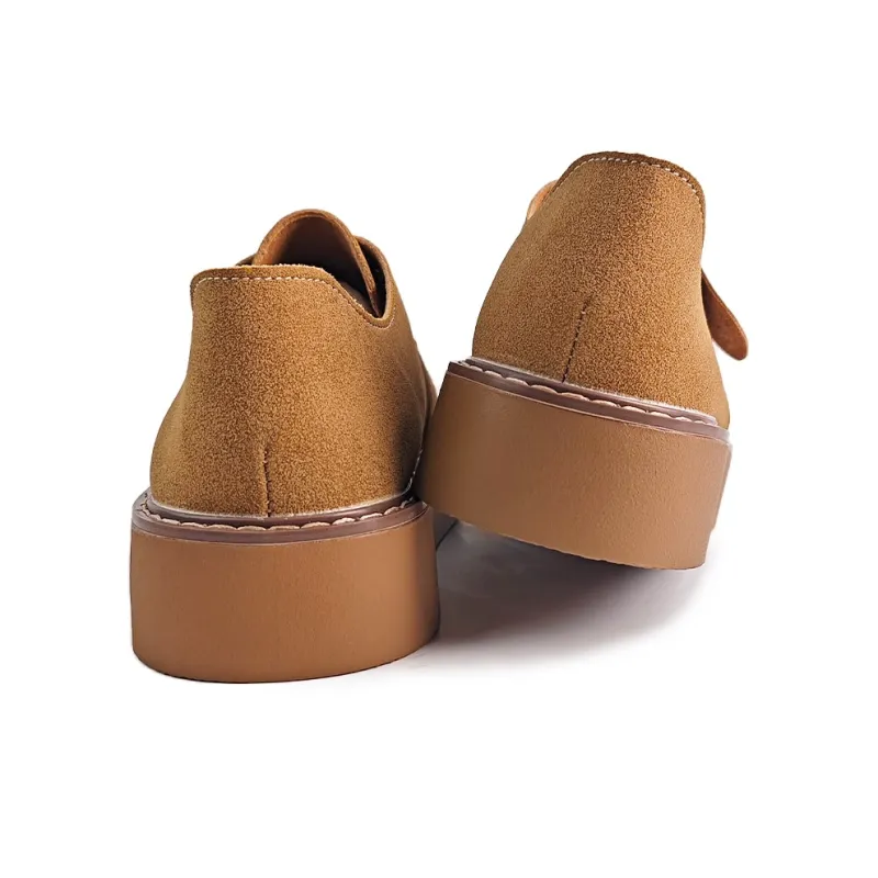 La Chapelle Casual Single Shoes Women's Antelope Brown-4