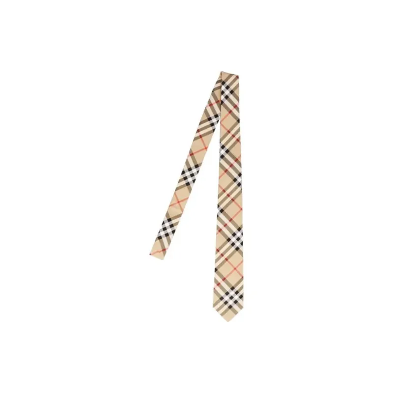 Burberry Mulberry Silk Ties Men's Khaki-0