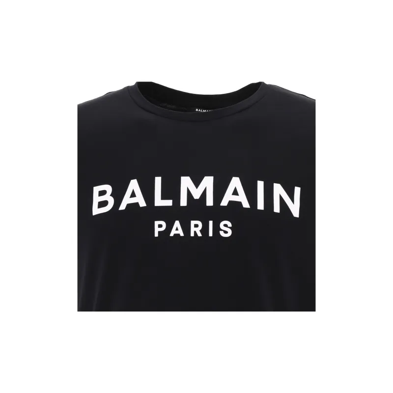 BALMAIN Logo T Shirt 'Black'-4