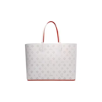 CL LUBOTING Leather Handbag Large Size Women's White