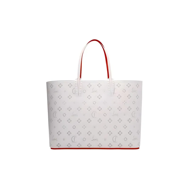 CL LUBOTING Leather Handbag Large Size Women's White-0