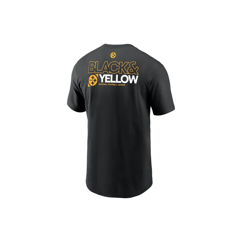 Nike NFL Pittsburgh Steelers Team Outline Essential T-Shirt Men's Black-1