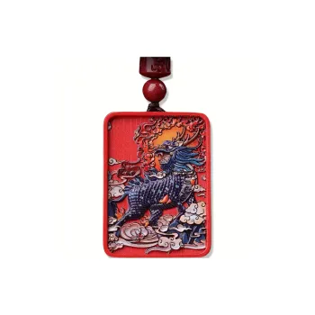 Sima Is Ethereal Reconstructed Cinnabar Pendants Unisex