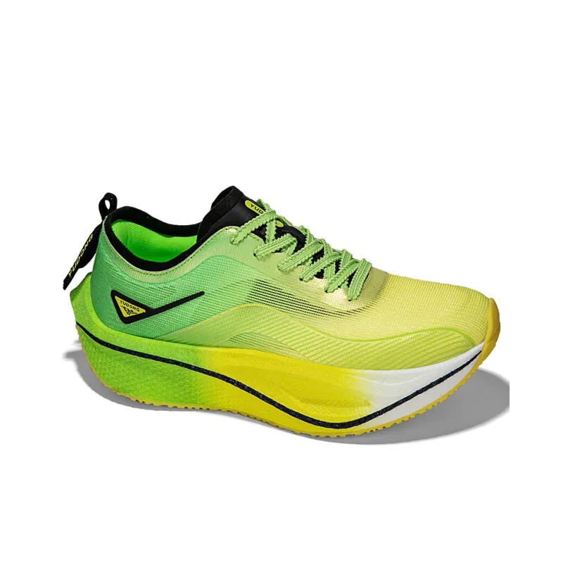 YUDONG Running Shoes Men Low Top Butterfly Yellow Green-7
