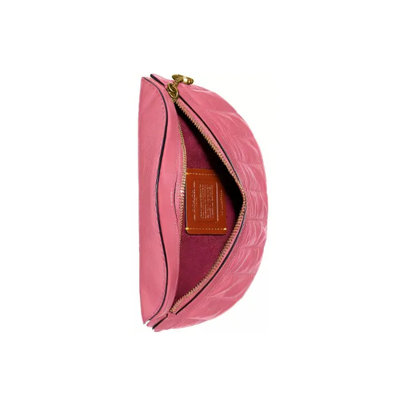 COACH Leather Sling Bag, Fanny Pack Trumpets Women's Pink-2