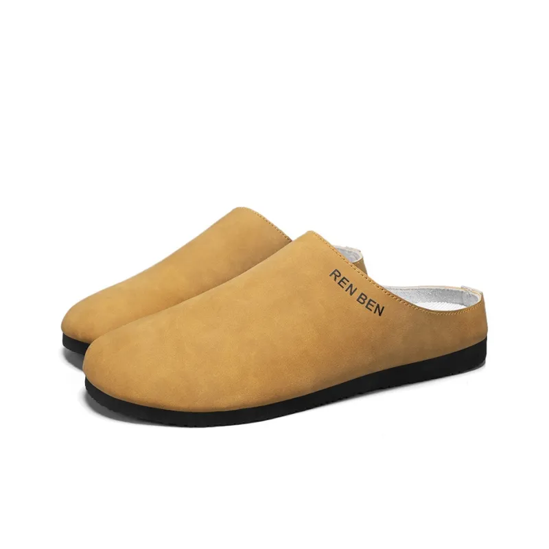 RENBEN Odor Resistant Slip Resistant Wrap toe Slippers Men's-3