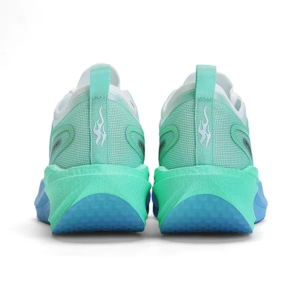 YUDONG Running Shoes Men Low Top Green Cyan-4