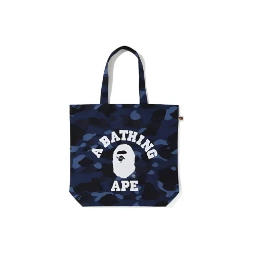 A BATHING APE Bape Cotton Handbag Regular Unisex Blue Purple Red