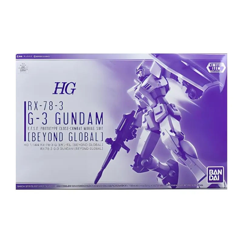 BANDAI Gundam AGE Collection HG First Gundam RX 78 Event Exclusive RX 78 3 G 3 Transcend Global Gundam Model Kits-1