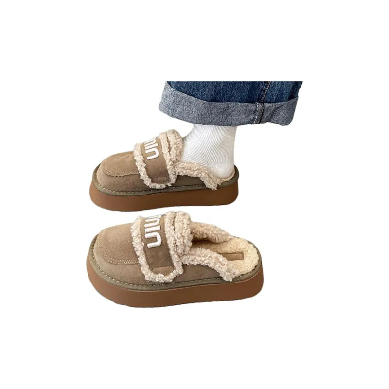 Yamada Hyakuju Home Slippers Khaki Brown-2