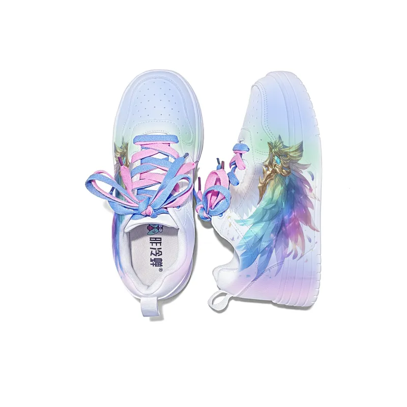 Cold Cicadas Yesterday Chinoiserie Anti-Slip And Wear-Resistant Lightweight Low-Top Casual Shoes Unisex White-2