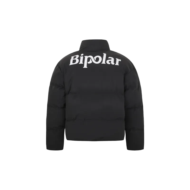 BIPOLAR Winter Puffer Jacket Unisex Light Gray Black Jasper Light Blue White-5