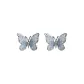 Blue Butterfly Stud Earrings