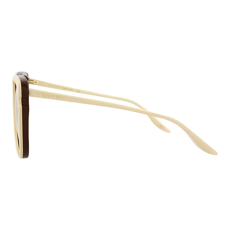 GUCCI Irregular Shape Sunglasses Women's Yellow-2