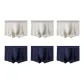 6 Pack (3 Mist Gray+3 Royal Blue)