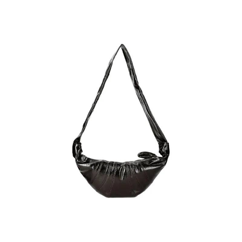Lemaire Cotton Shoulder Bag, Crossbody Bag Unisex Black-3