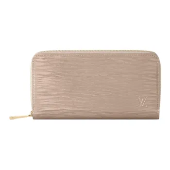 LOUIS VUITTON Zippy Cow Leather Wallet Women's Champagne