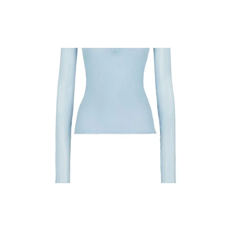 FENDI Polo Shirts Women's Blue-5