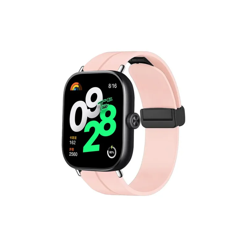 IBOANN Watch Band Red Beige Compatibility Silicone Material-9