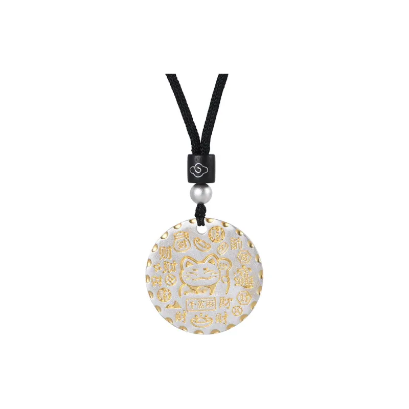 JINLUWANG 999 Fine Silver Pendants Unisex-0