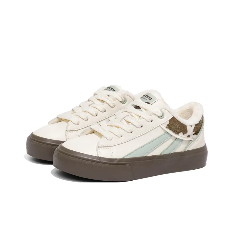NSTCU Slip Resistant Skateboard Shoes Women's Mint Milk-8