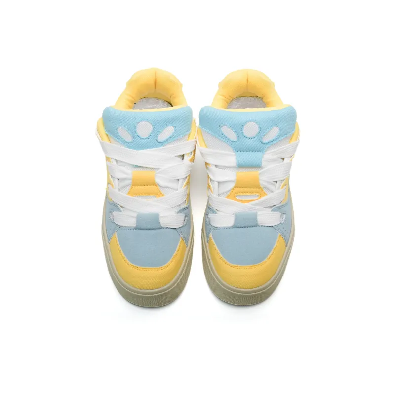 Circle Small Coverage Impact Resistance Balance Height Increasing Low Top Skateboard Shoes Unisex-10