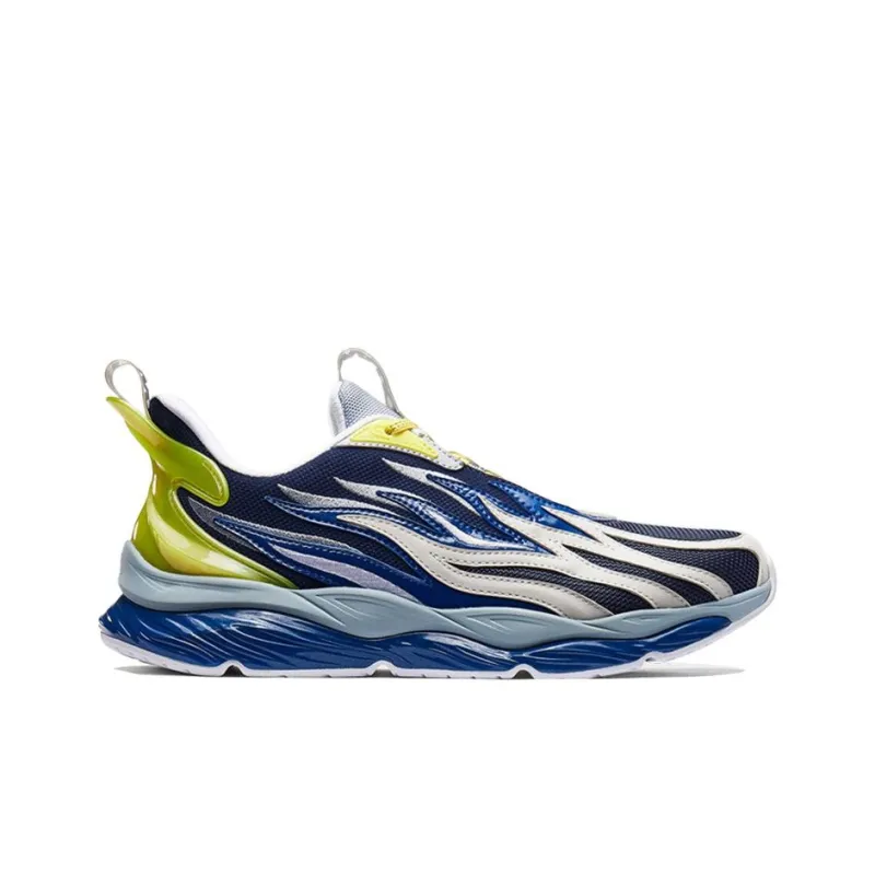XTEP Flowing Spirit Cushioned Slip-Resistant Low-Top Running Shoes Men's Orchid Purple-1
