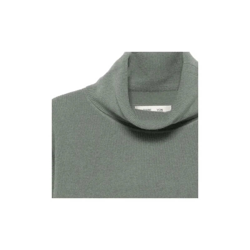 DVF Diane Von Furstenberg FW24 Knitwear Women's Sage Green-5