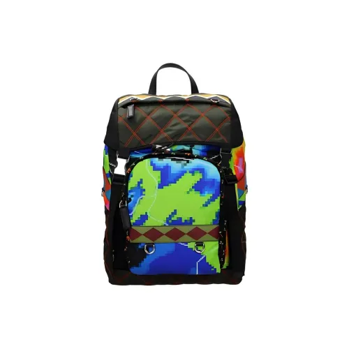 PRADA Nylon Fabric Backpack Unisex Multicolor