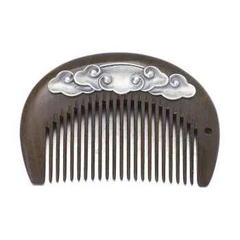 XIBI Sandalwood Portable Wooden Comb Smooth Hair Massage Head