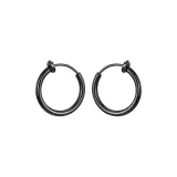 Black Plain Band 1 Pair