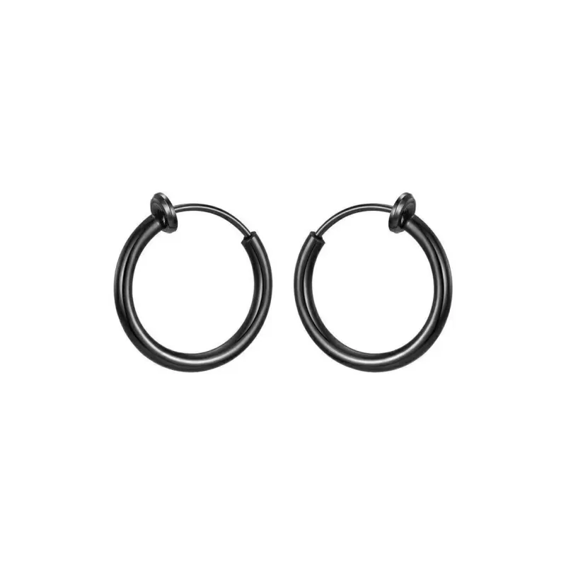 GUDUD Titanium Steel Clip On Earrings Unisex-5